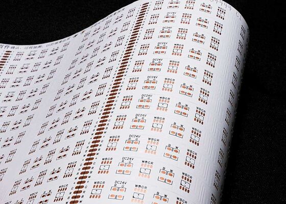 주문 5050 30led/PCS 24V 양면 화이트 필름 FPCB 유연 LED 스트립 회로판 online manufacture