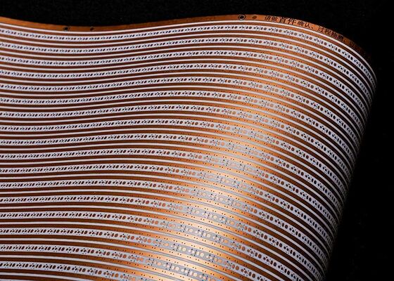 주문 LED 스트립 조명용 맞춤형 12V 이중층 화이트 필름 유연 PCB 보드 online manufacture