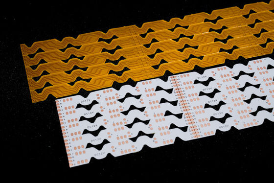 주문 방화 등급 V0의 이중 레이어 LED 스트립 FPC 및 맞춤형 유연 인쇄 회로 기판 online manufacture