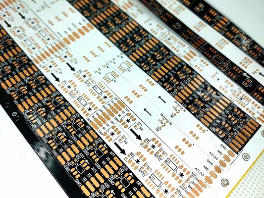 12V 24V 다채로운 LED 스트립 PCB 보드 디자인 OSP 항산화 물질이 있는 이중 계층 보드