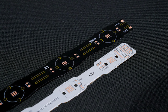 화려한 렌즈가 장착된 스펙일 모양의 판 FPC LED 빛 스트립 쌍면 FPC 유연 PCB 제조 및 조립 UL E477885 IATF16949 GB/T13485