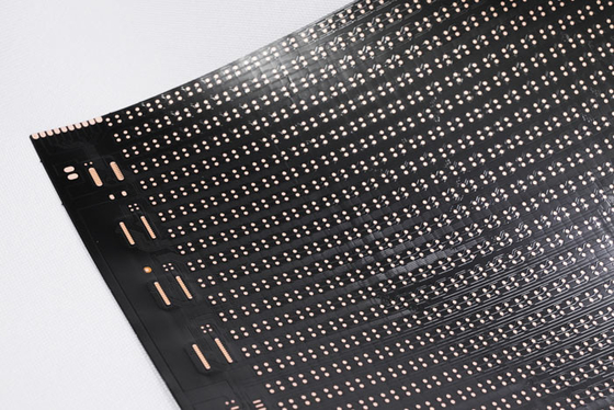 사용자 지정 유연 PCB 조립 쌍면 블랙 텍스트 LED 유연 디스플레이 화면 FPC