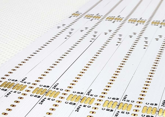 화이트보드와 검은색 텍스트 디자인을 가진 이중 계층 LED COB PCB 유연 회로 보드