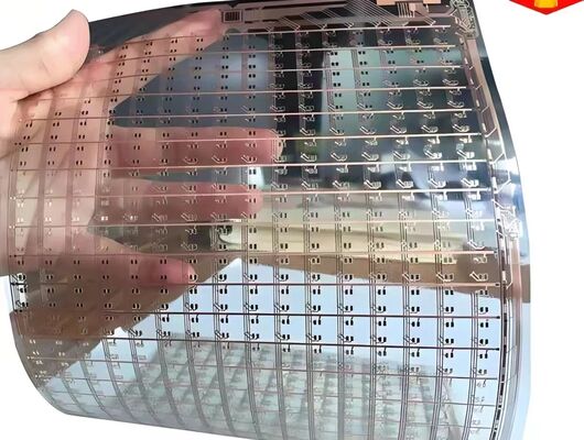 쉬운 설치를 위한 이중 회로 기판 및 난연 V0 등급의 투명 유연 LED 스크린