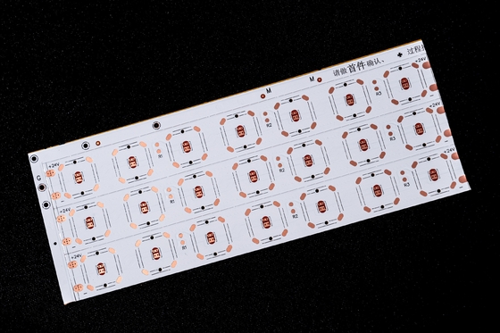 LED 렌즈 FPCB, 핫레 회로 기판 LED 2835 렌즈 보드, 2층 보드, 양면 필름 코팅, 백색 보드, 흑색 텍스트, OSP 방청